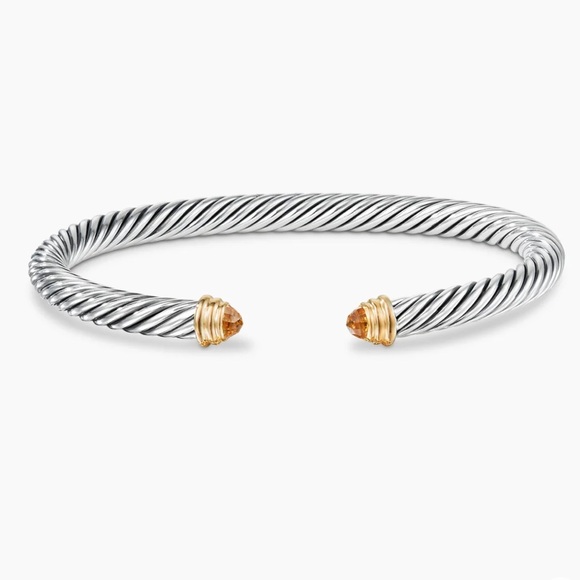 Authentic David Yurman Cable Bracelet with Citrine and 14k Gold - Picture 6 of 9